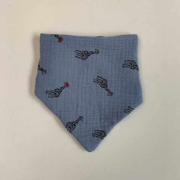 Slabbetje giraf-blauw