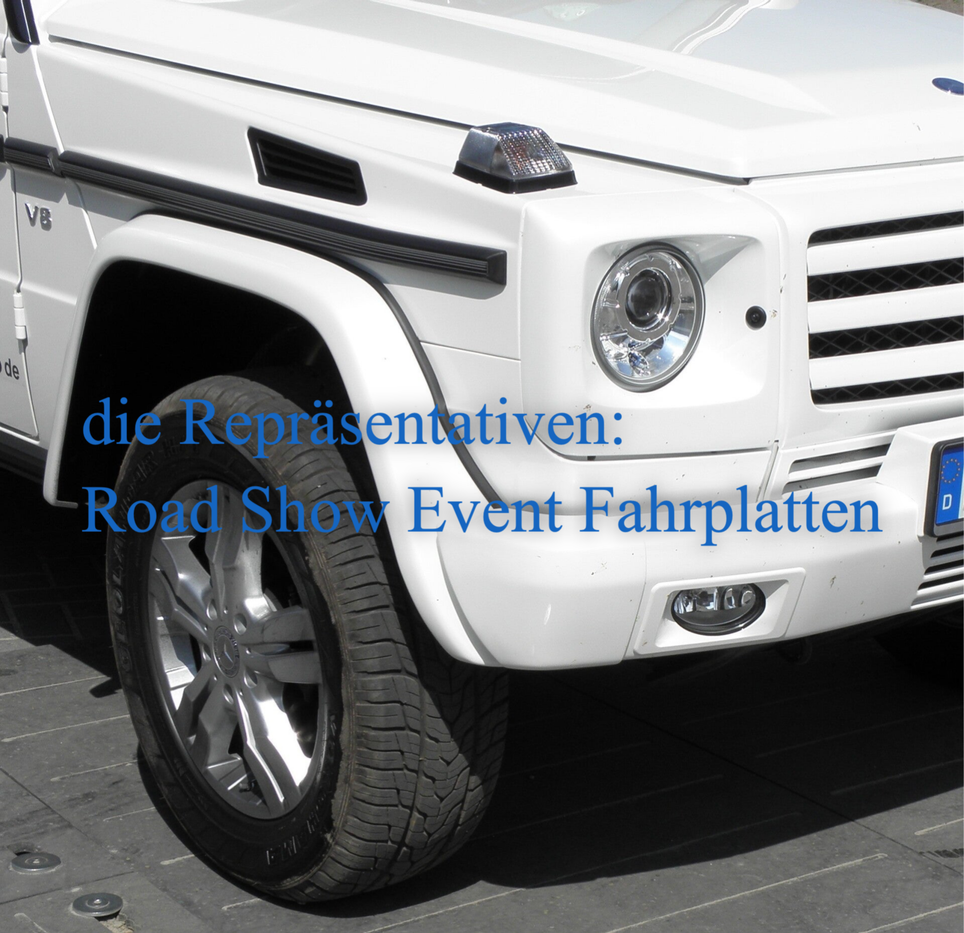 fuer Automobil Road Show Event verbundene GWW-PRO-Fahrplatten