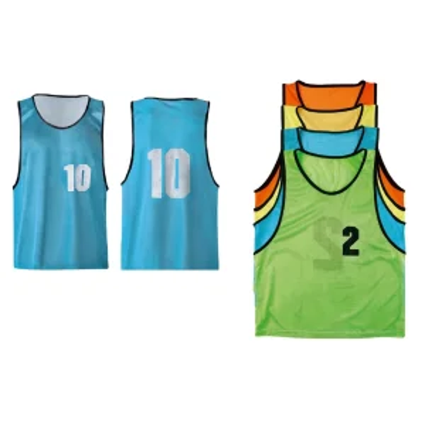 Lot de chasubles numérotées de 11 à 15