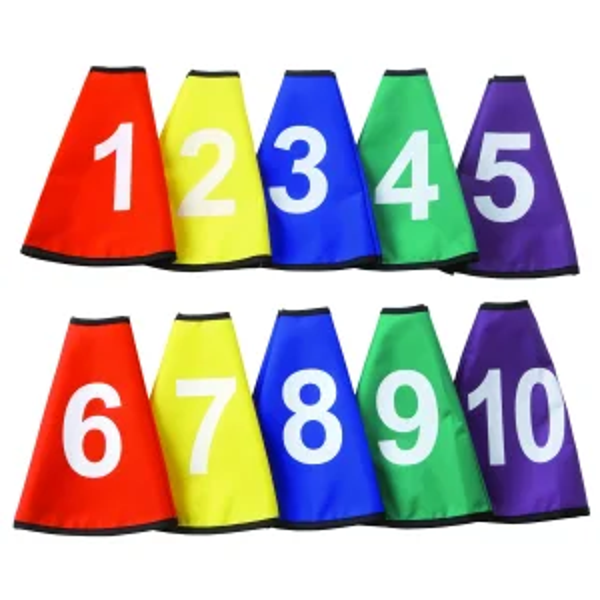 Col de cône - numérotés de 1 à 10