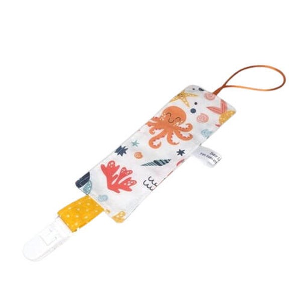 Attache tétine pour bébé, Modèle garçon, Collection Animaux marins
