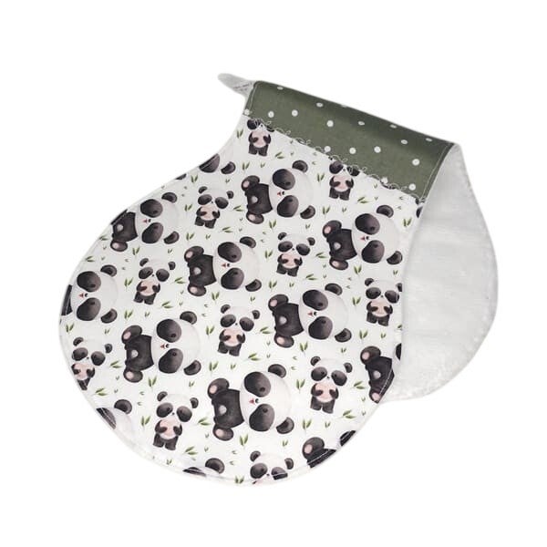 Bavoir épaule, Coton et éponge, Modèle Panda