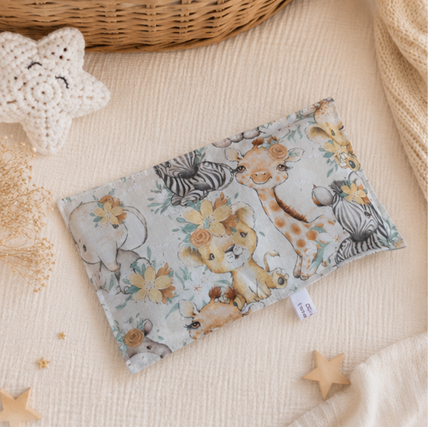 Bouillotte sèche artisanale déhoussable – Création faite main – Modèle Bébés animaux