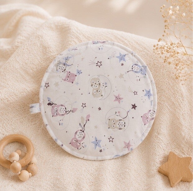 Bouillotte sèche artisanale déhoussable pour bébé – Création faite main – Modèle Chouette