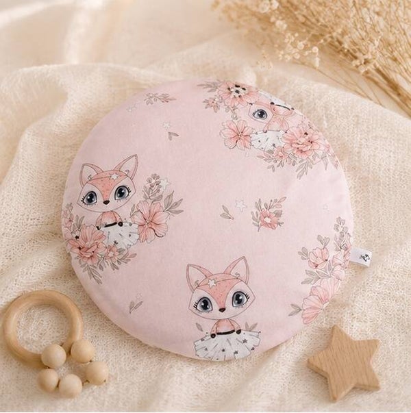 Bouillotte sèche artisanale déhoussable pour bébé – Création faite main – Modèle Renarde