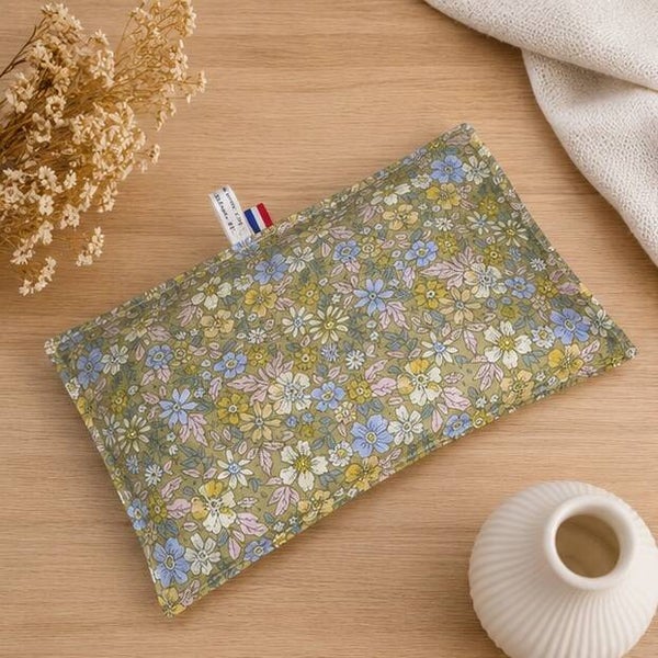 Bouillotte sèche artisanale déhoussable – Création faite main – Modèle Liberty