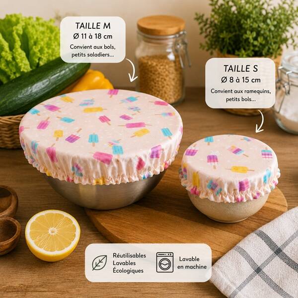 Charlotte alimentaire réutilisable Esprit Glacé – PUL contact alimentaire