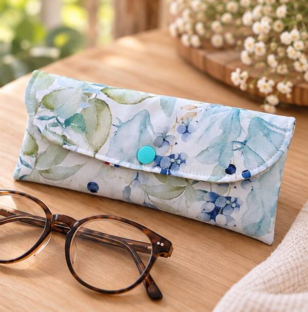 Etui à lunettes en tissu – Modèle Jardin d'Opaline – Fabrication artisanale française