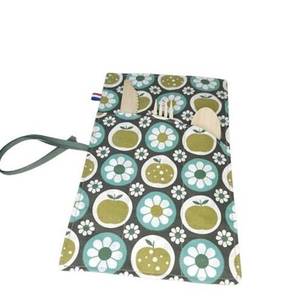 Pochettes à couverts, Modèle simple, Lavable & réutilisable, Modèle rétro