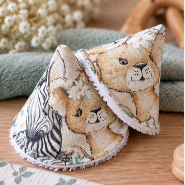 Tipi pipi ou stop pipi, Change de bébé, Eponge bambou, Collection Douce savane