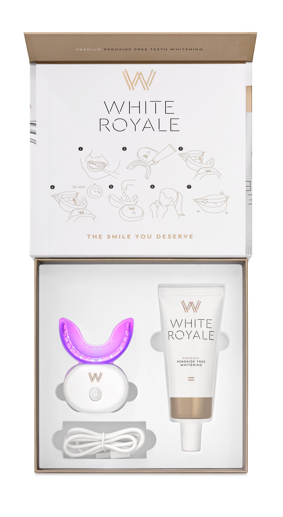 WHITE ROYALE PEROXIDE FREE PREMIUM WHITENING KIT | WhiteRoyale.com