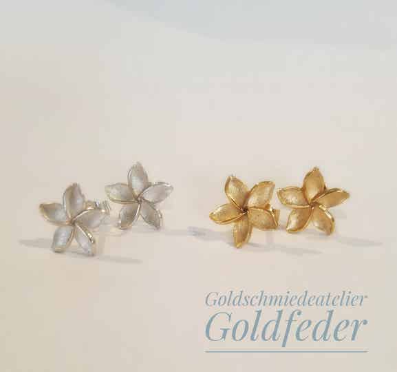 Frangipani -Ohrstecker