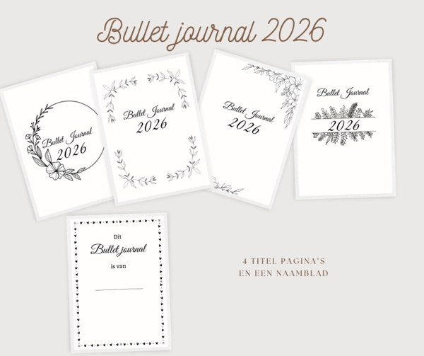 Bullet journal 2026 compleet