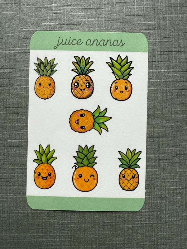 Stickervel ananas