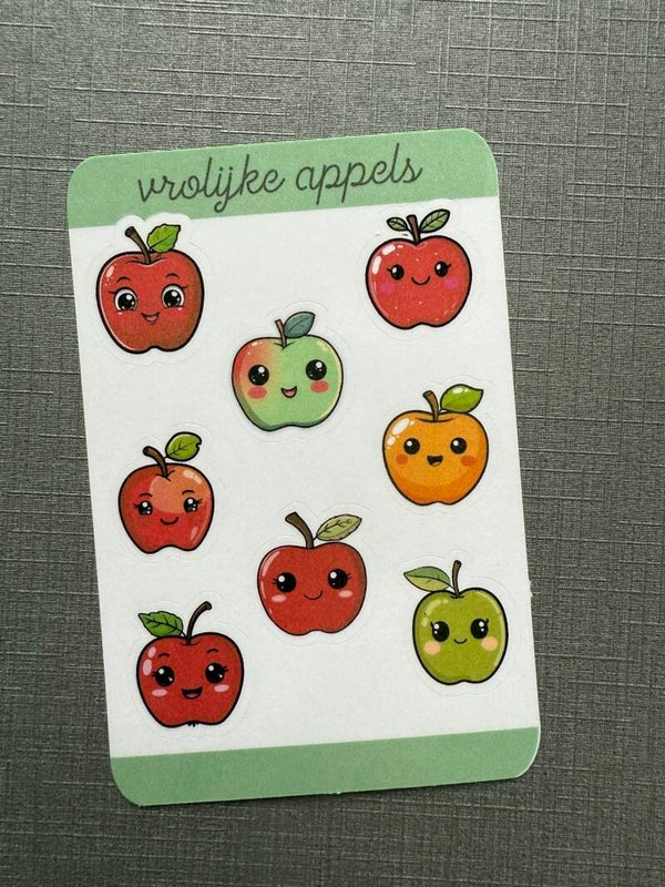 Stickervel appel