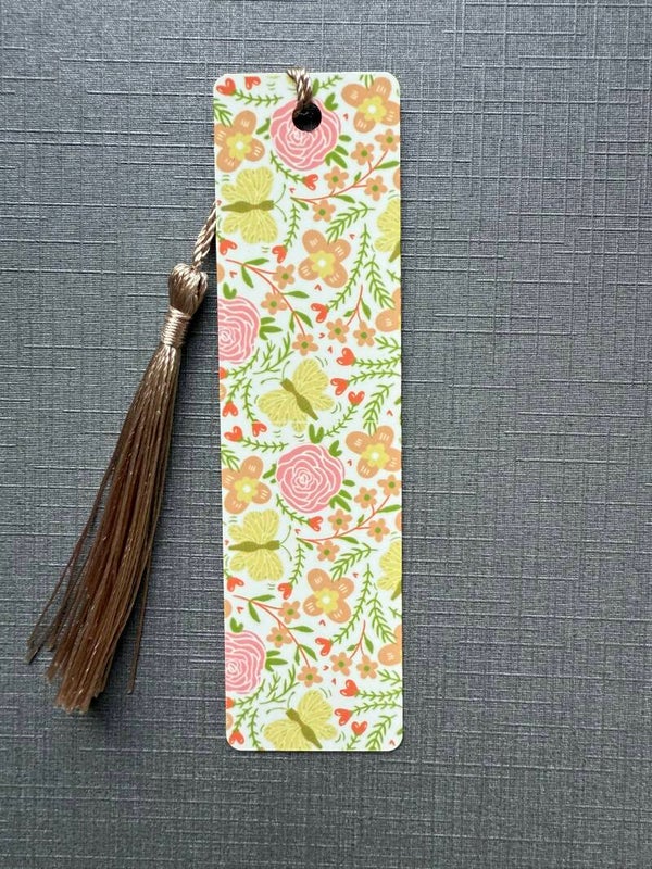 Bloemen en vlinders boekenlegger