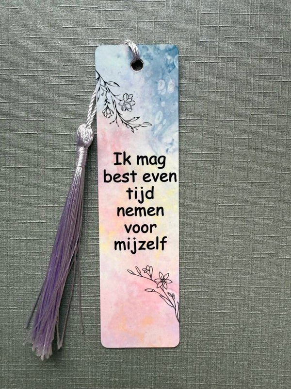 "Ik mag best even tijd nemen voor mijzelf" boekenlegger