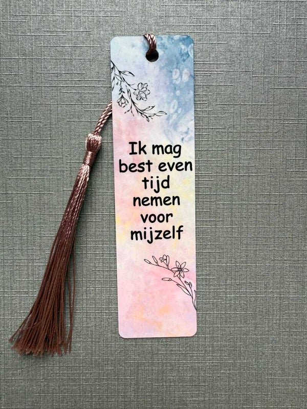 "Ik mag best even tijd nemen voor mijzelf" boekenlegger