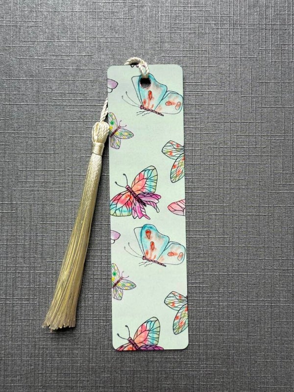 Gekleurde vlinders boekenlegger