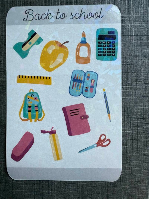 Stickervel back to school