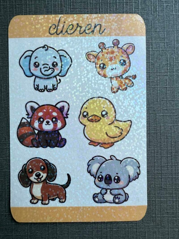 Stickervel dieren