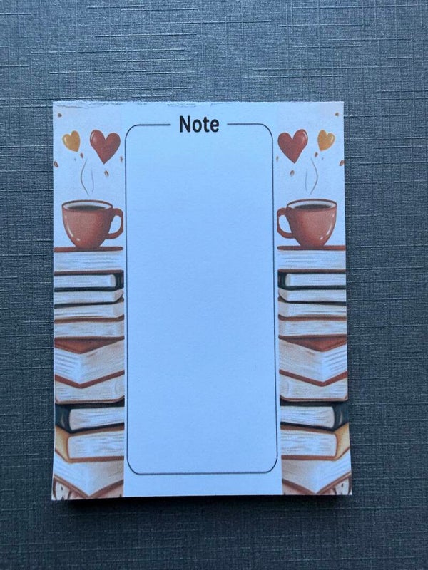 Note koffie en boeken
