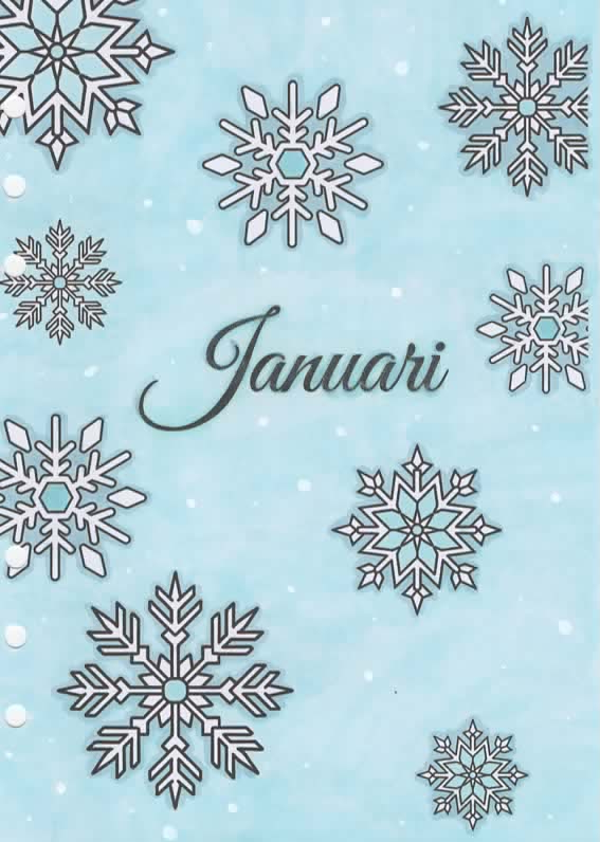 Gekleurde pagina's januari