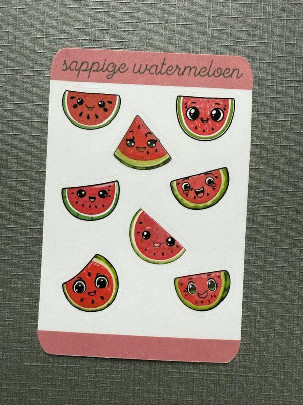 Stickervel meloen