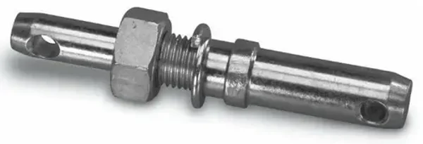 Perno doppio per attacco attrezzi, diametri 22,25,28, con filetto M24X2