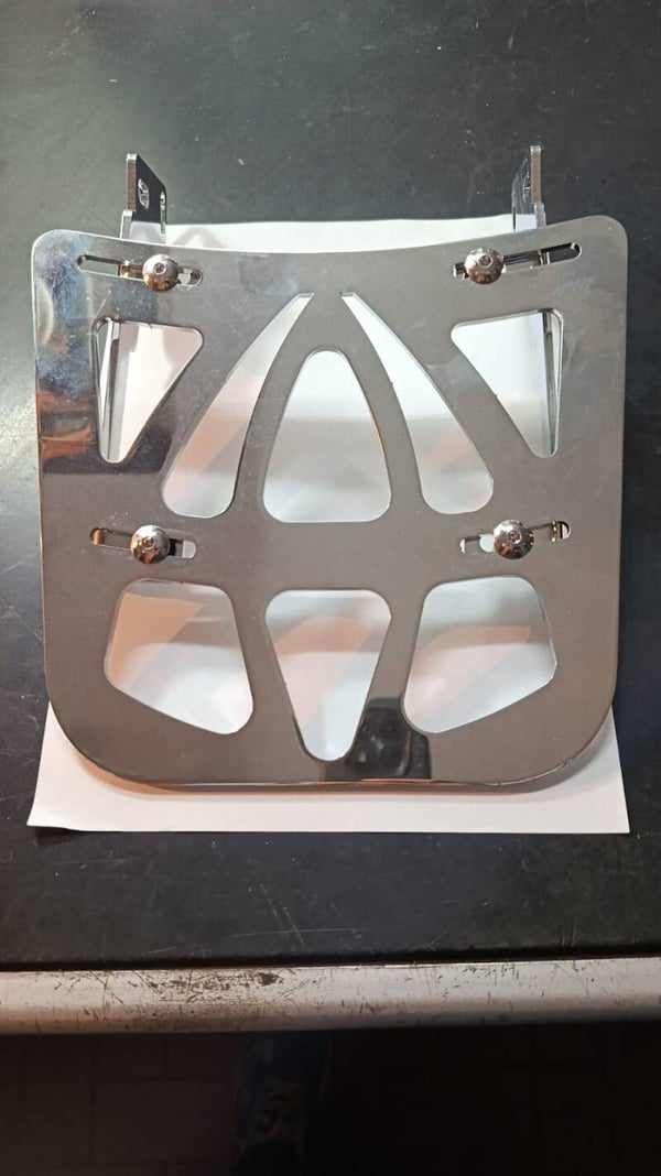 PORTAPACCHI CROMATO IN ACCIAIO MOTO CUSTOM