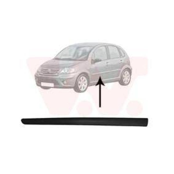MODANATURA PORTA ANTERIORE SINISTRA  NERA CITROEN C3 2002-2009