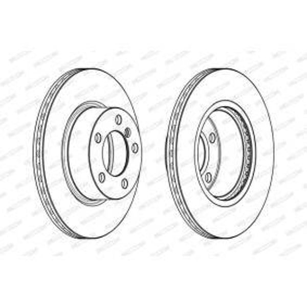 COPPIA DISCHI FRENI ANTERIORI BMW SERIE 3/3GT F30/F80/F31/F34 DYNAS