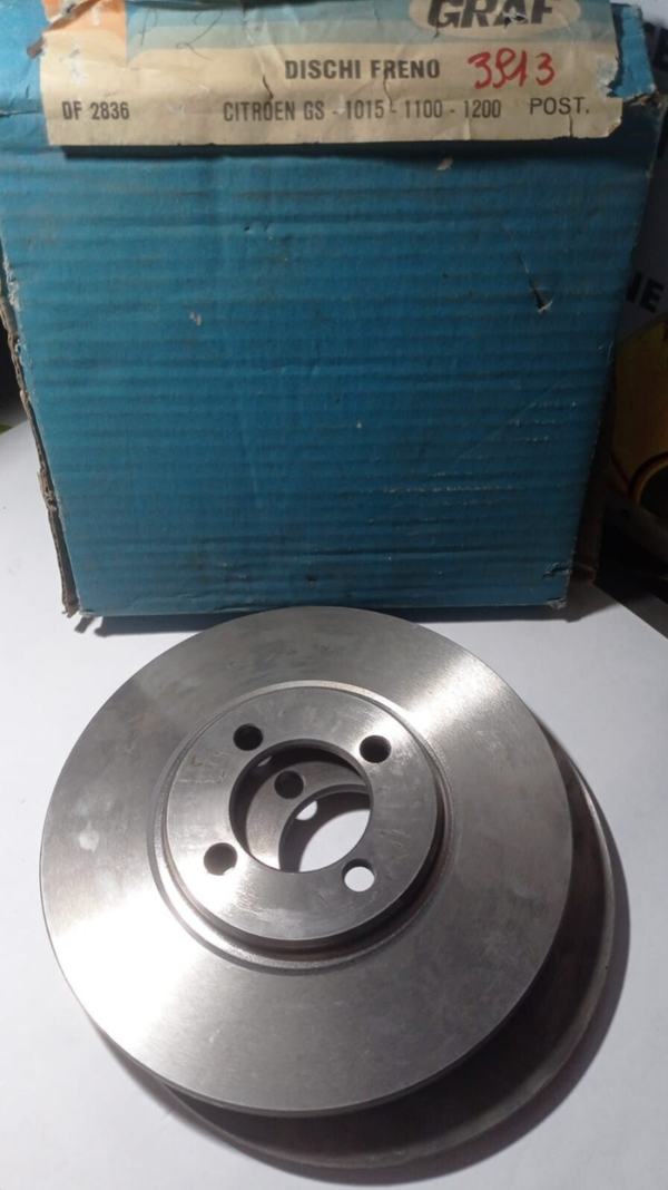 COPPIA DISCHI FRENO POSTERIORI CITROEN GS 1015/1100/1200 GRAF