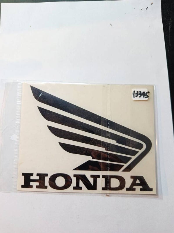 LOGO ADESIVO NERO HONDA  16X12cm