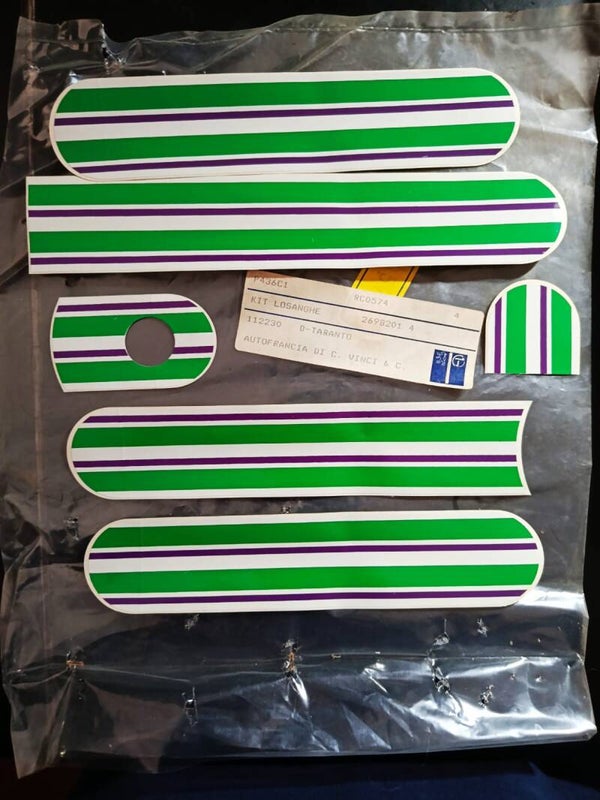 KIT ADESIVI DECORATIVI MODANATURE PEUGEOT 205 ORIGINALI
