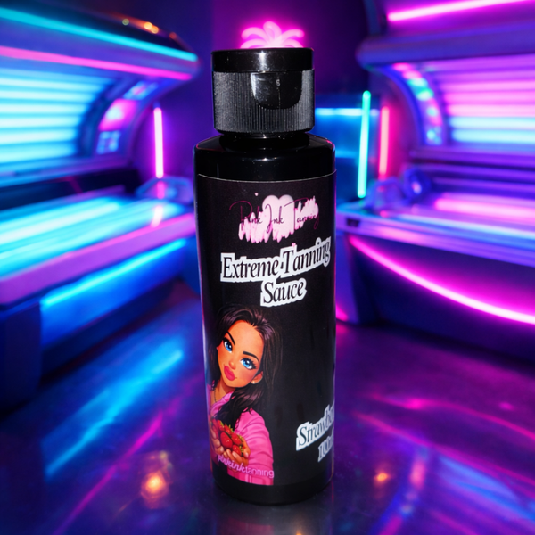 NEW STRAWBERRY 🍓 Tanning saunce comes with a free bottle of tanning drops on first 20 orders