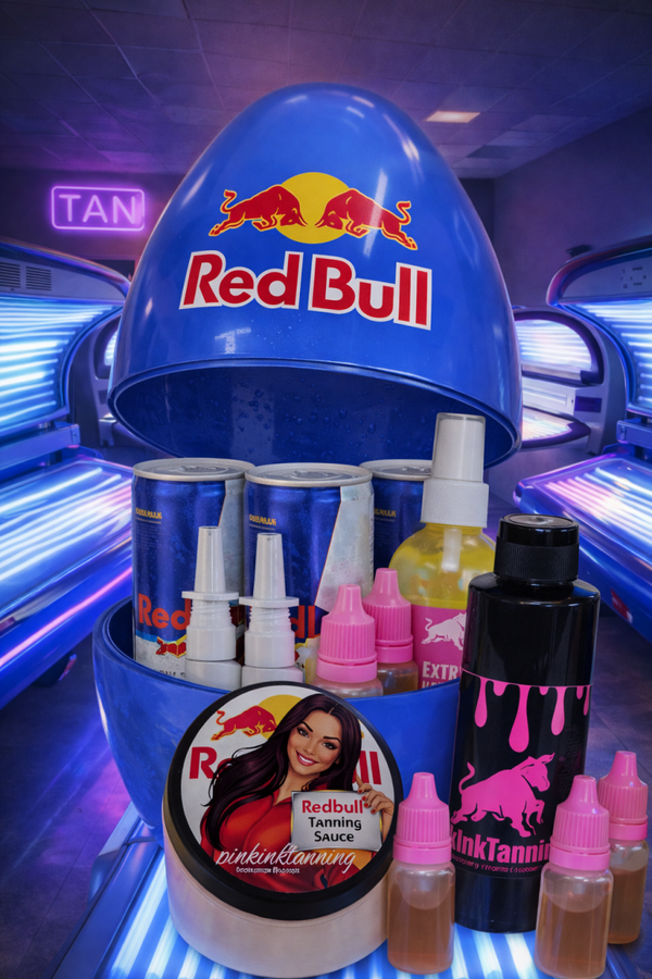 XXL Giant tanning filled redbull egg