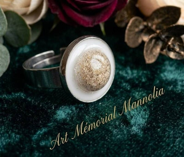 Bague argenté ajustable