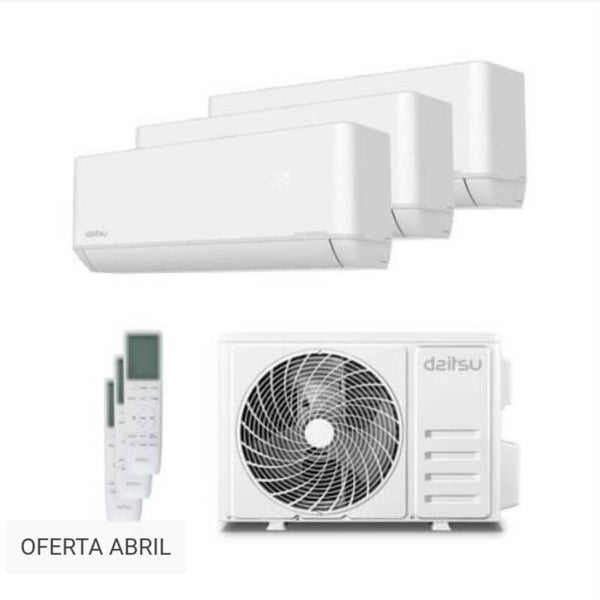 El Multisplit Daitsu Free Max 3x1 exterior DOSM21KDT