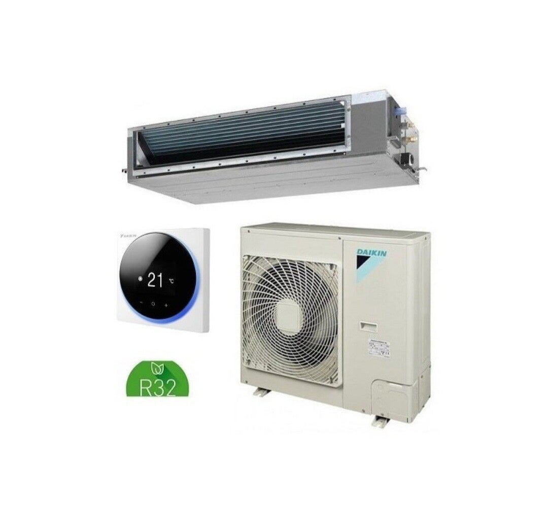 Daikin ADEAS50A Aire Acondicionado Conductos  Marca Daikin  Referencia 060200578  Aire acondicionado por conductos Daikin ADEAS50A de gas R32, Potencia de 5 Kw en frío y 6 Kw en calor, equivalente a 4300 frigorías (Kcal/h). Para estancias de 45 m2 aprox,