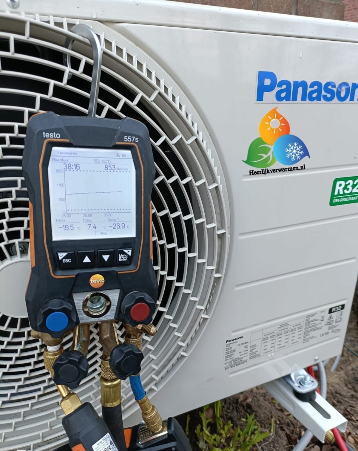 Inbedrijfstelling airco of warmtepomp