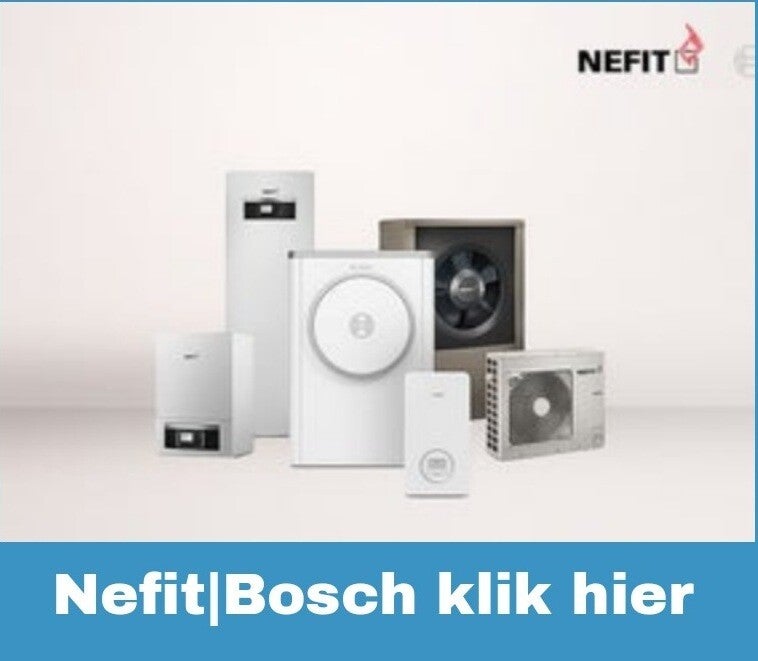 Nefit-Bosch Volledig elektrisch warmtepompen voor woningen of bedrijven waar een stille werking benodigd is