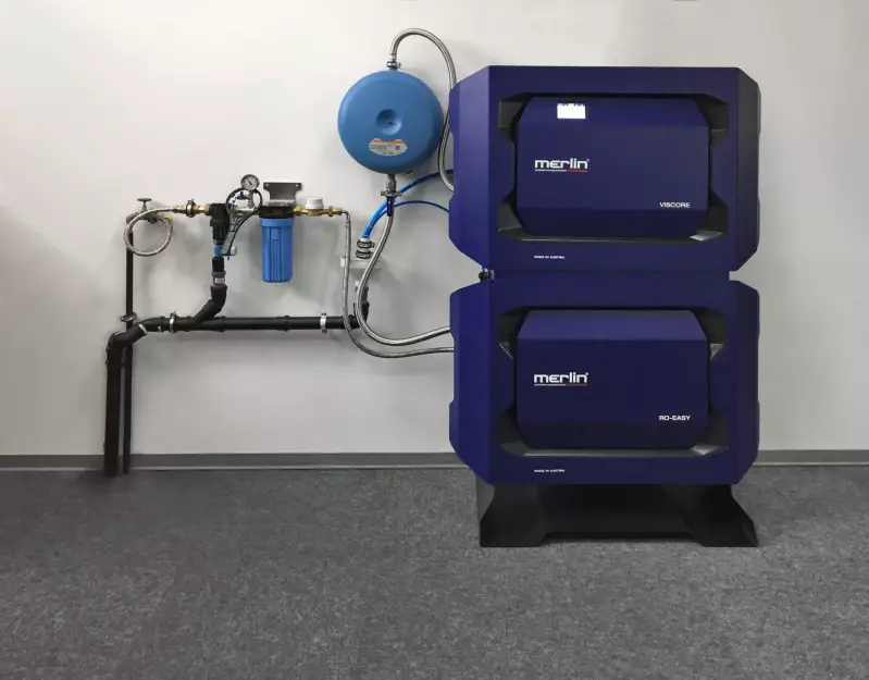 Merlin compleet systeem voor bevochtigers met grote capaciteit voor op een vaste wateraansluiting 