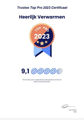 Heerlijkverwarmen wordt door klanten beoordeeld met een review 9,1 score
