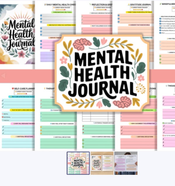 Self Affirming-Mental Health Journal, Thought Organizer, Clarity Builder-Life Plan