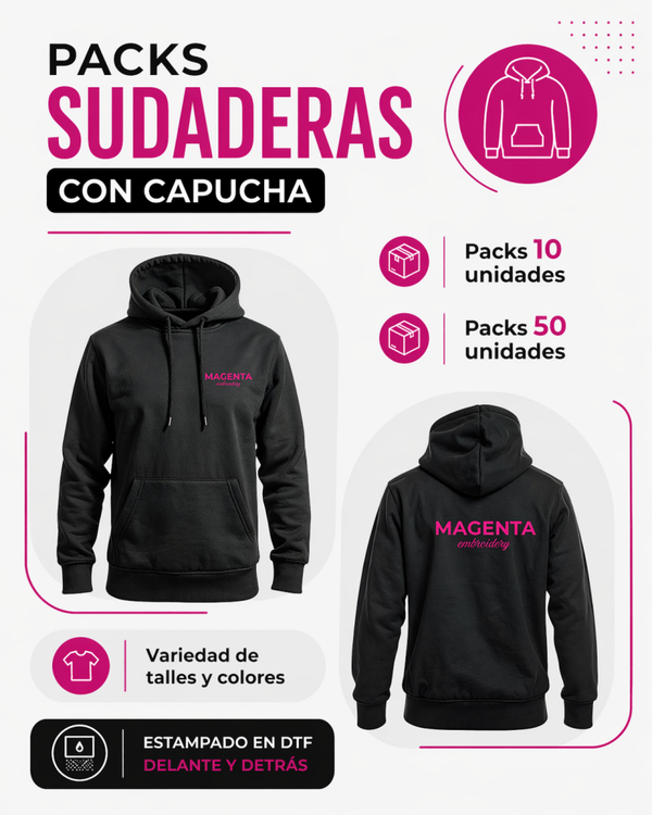 Packs Sudaderas con capuchas DTF