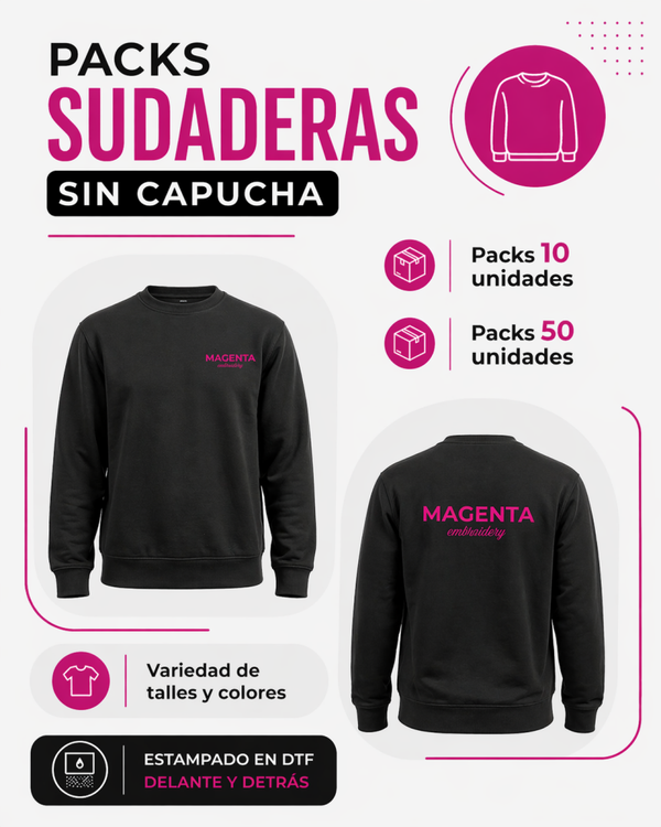 Packs Sudaderas sin capucha DTF