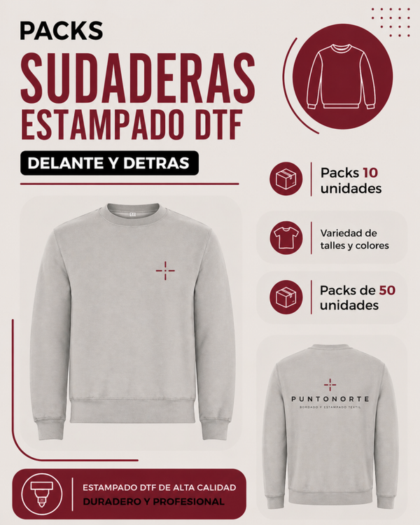 Packs Sudaderas sin capucha DTF