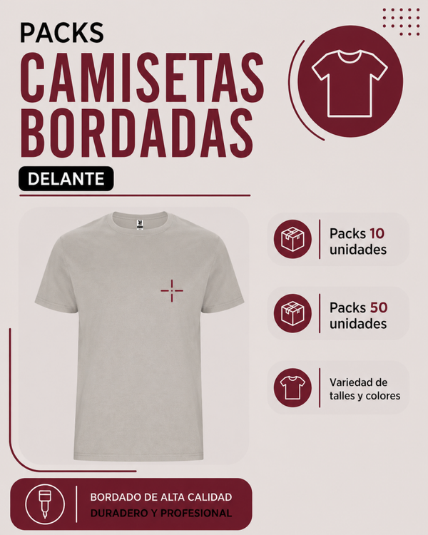 Packs camisetas bordadas