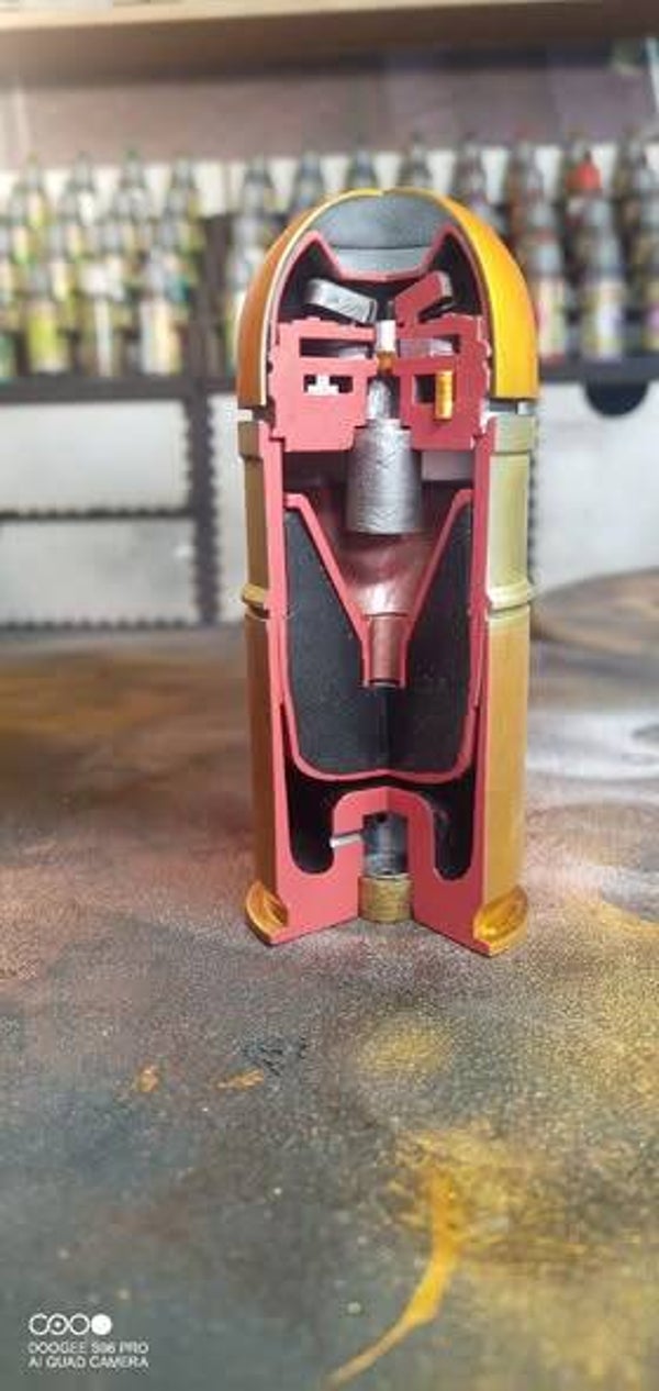 grenade 40mm M433 en coupe